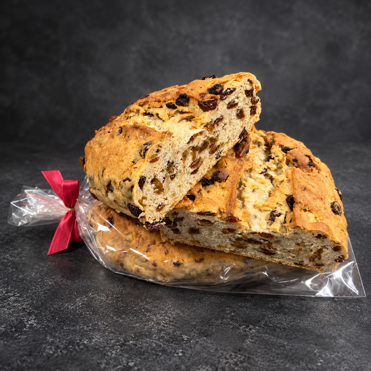 Rosinenstollen ohne Zuckerdekor